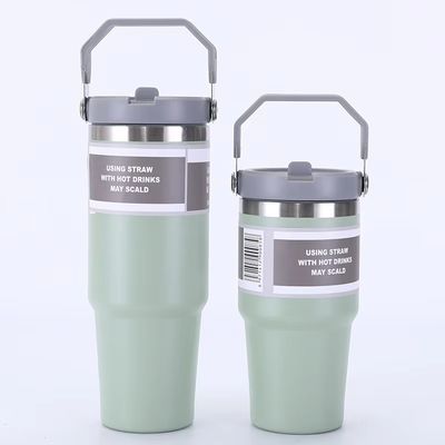 Ατσάλινο καφέ tumbler με λαβή Custom Logo tumblers 20 Oz 30 Oz 1 κομμάτι