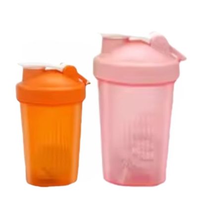 Unisex 400ml Φιαλάκι με ανοιχτό στόμα για πρωτεϊνικά σέικ με κάλυμμα και ατσάλινη σφαίρα από υλικό PP PE