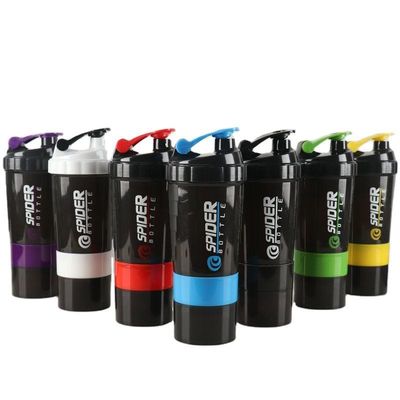 Εναλλακτικό λογότυπο Unisex 500ml Bpa δωρεάν μπουκάλι Shaker PP Milk Shake Cup πρωτεΐνη σκόνη γυμναστήριο γυμναστήριο αθλητισμός μπουκάλι νερού με μπάλα ανάμειξης