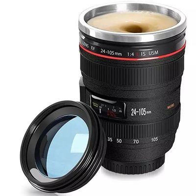 Απομονωμένο Tumbler 24-105 Φωτογραφικό φακό Κούπα καφέ με χωρητικότητα 401-500ml και εκτύπωση λογότυπου
