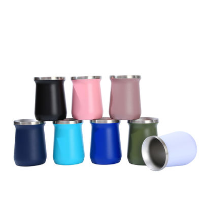 6oz 8oz διπλό τοίχωμα από ανοξείδωτο χάλυβα Yerba Mate Cup βιώσιμη ποτό για μικρό καφέ