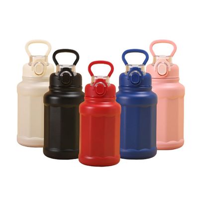 700 ml από ανοξείδωτο χάλυβα μονωμένο θερμόφωνο με καπάκι από άχυρο βιώσιμο και όλα σε ένα