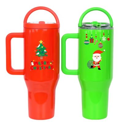 Μπουκάλι νερού από ανοξείδωτο χάλυβα 40oz Tumbler με καπάκια χειριστή και οικολογικό πλεονέκτημα