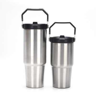 20oz 30oz από ανοξείδωτο χάλυβα Custom Logo Θερμός μπουκάλι με κάλυμμα και λαβή OEM / ODM αποδεκτό