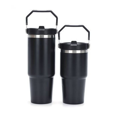 20oz 30oz από ανοξείδωτο χάλυβα Custom Logo Θερμός μπουκάλι με κάλυμμα και λαβή OEM / ODM αποδεκτό