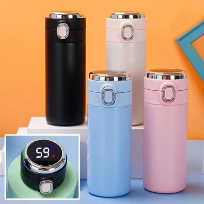 320ml/ 420ml Στάλιν Σμαρτ Θερμικό Μπουκάλι Νερού Με LED Δείκτη Θερμοκρασίας