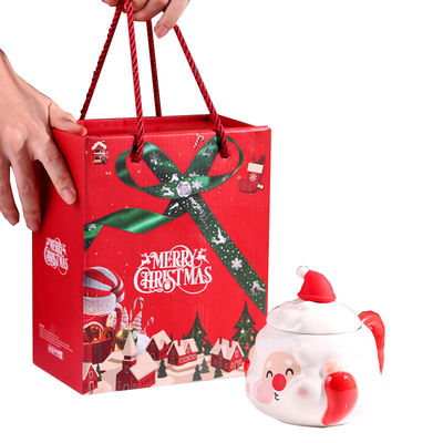Χριστούγεννα Καφέ Κούπες Custom Santa Cartoon Κεραμική Κούπα με Κεπάκι κουτάλι δώρο Set