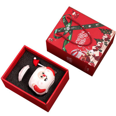 Χριστούγεννα Καφέ Κούπες Custom Santa Cartoon Κεραμική Κούπα με Κεπάκι κουτάλι δώρο Set