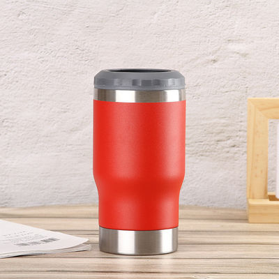 14oz Πολυχρωματικές κρύες κονσέρβες Ατμομόνωση Απομονωμένη ψύκτη μπύρας με αμερικανικό στυλ σχεδιασμό