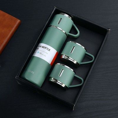 500 ml Εργατικό δώρο Ατσάλινο Ατμομηχανικό Φιαλίδιο Καφέ Καφέ Φιαλίδιο Ποτηριού Κύπελλο Σετ