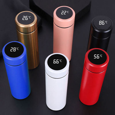 Πιο δημοφιλές Προσαρμοσμένο λογότυπο Vakuum Flask Stainless Steel Led Thermo Bottle Κανονικός τύπος μπουκαλιού