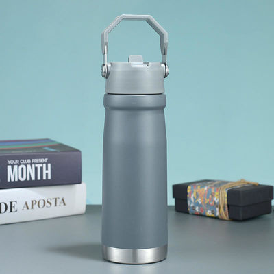 500 ml/650 ml Ατσάλινο Φιαλίδιο κενού Μεταφορτώσιμο εξωτερικό αθλητικό ποτό με λαβή