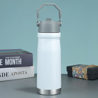 500 ml/650 ml Ατσάλινο Φιαλίδιο κενού Μεταφορτώσιμο εξωτερικό αθλητικό ποτό με λαβή
