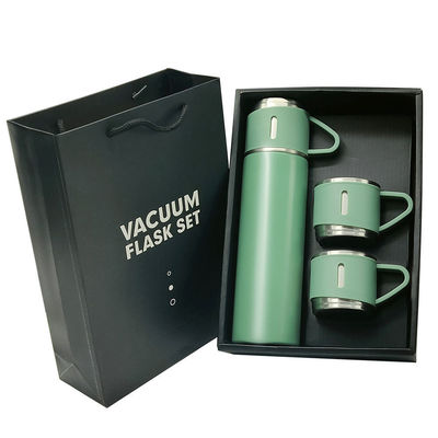 Ατσάλινο Vakuum μπουκάλι νερό μπουκάλι Mug Tumbler δώρο με 3 καπάκια 304 εσωτερικό