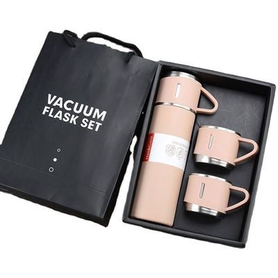 Ατσάλινο Vakuum μπουκάλι νερό μπουκάλι Mug Tumbler δώρο με 3 καπάκια 304 εσωτερικό