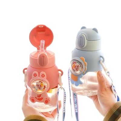 600ml Αδιάβροχο ποτήρι ποτών επαναχρησιμοποιήσιμο και πολύχρωμο για παιδιά του σχολείου