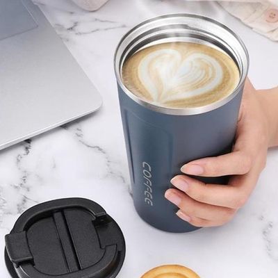 500 ml από ανοξείδωτο χάλυβα Ατμομόνωση ταξιδιωτικό φλιτζάνι καφέ για το εστιατόριο Home Office