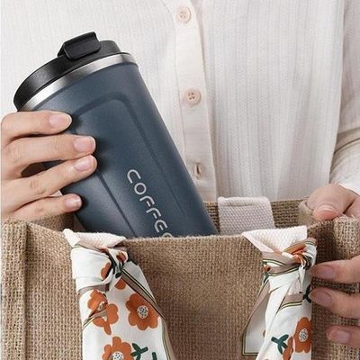 500 ml από ανοξείδωτο χάλυβα Ατμομόνωση ταξιδιωτικό φλιτζάνι καφέ για το εστιατόριο Home Office