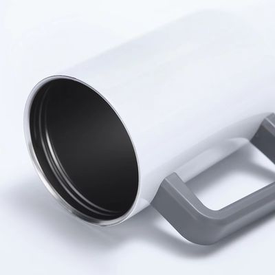 Ατμοσφαιρικά καφέ από ανοξείδωτο χάλυβα χρωματικά καφέ αυτοκινήτων καφέ με λαβή και καπάκι από άχυρο