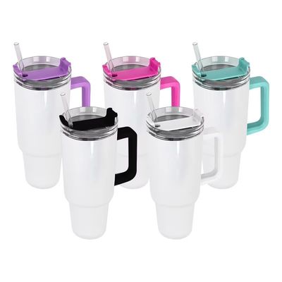 40oz Tumbler με λαβή και καπάκι άξονα Tumblers χρώμα ποτήρια αυτοκινήτου για την εργασία
