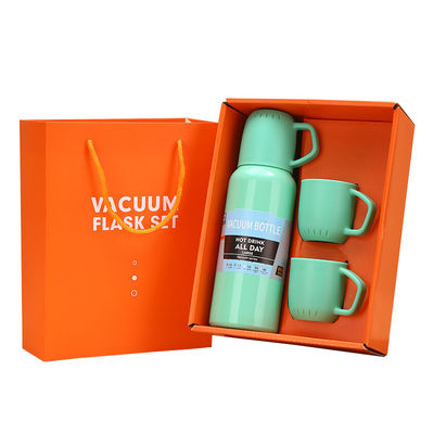 Προσαρμόσιμο Logo Drinkware Set με 304 ανοξείδωτο χάλυβα Vakuum Isolated Cup και 3 κάλυμμα