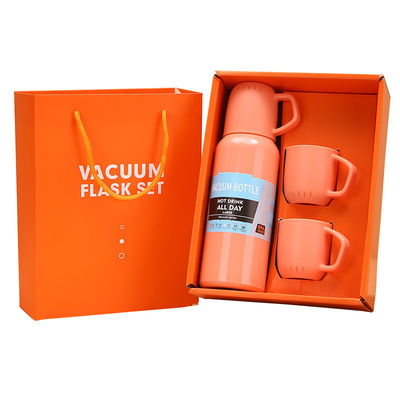 Προσαρμόσιμο Logo Drinkware Set με 304 ανοξείδωτο χάλυβα Vakuum Isolated Cup και 3 κάλυμμα