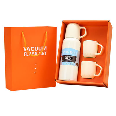 Προσαρμόσιμο Logo Drinkware Set με 304 ανοξείδωτο χάλυβα Vakuum Isolated Cup και 3 κάλυμμα