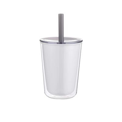 720ml χωρητικότητα διπλής τοιχώματος πλαστικό μπουκάλι νερού με άχυρο μεγάλης χωρητικότητας ποτήρι ποτών