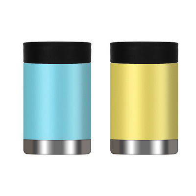 Χάλυβα από ανοξείδωτο χάλυβα Custom Logo Metal Double Wall Isolated Can Cooler για γραφείο / αυτοκίνητο / σπίτι