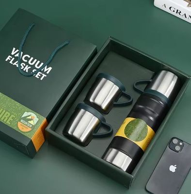 Ελαφρύ γκρι επαγγελματικό δανεικό σετ 680ml μπουκάλι με μόνωση διπλού τοιχώματος 304 ανοξείδωτου χάλυβα