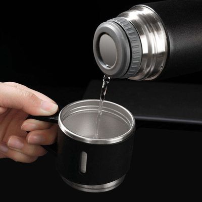 Προσαρμοσμένη εκτύπωση λογότυπο 500 ml μπουκάλια νερού με μονωμένα φιάλες κενού από ανοξείδωτο χάλυβα