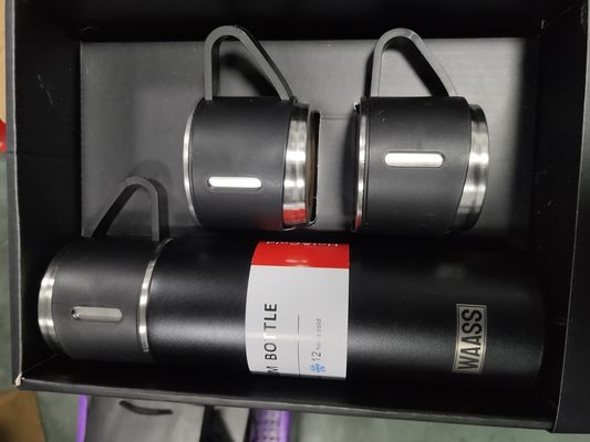 Εγκατάσταση φιαλίδας κενού 500ml Εργατικό δώρο ταξιδιωτικό κύπελλο κύπελλο διπλό τοίχωμα φιάλη από ανοξείδωτο χάλυβα