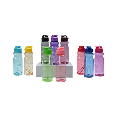 Unisex Sport Custom Logo Βάση BPA πλαστικών μπουκαλιών πόσιμου νερού με κάλυμμα για αξεσουάρ