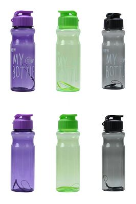 500 ml PET BPA δωρεάν φλιτζάνια πλαστικών μπουκαλιών πόσιμου νερού με ιμάντα για γυμναστικές συνήθειες