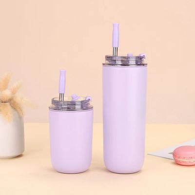 Κούπες 10oz/16oz Διπλό τοίχωμα Γλυκό Μικρό Για το Σχολείο Με Καπάκι Κάλυβα Ατσάλι Ατσάλι Παιδιά Tumbler
