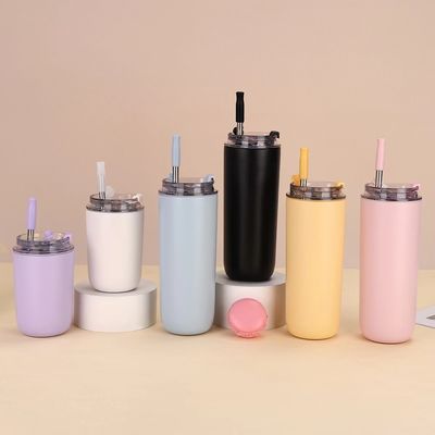 Κούπες 10oz/16oz Διπλό τοίχωμα Γλυκό Μικρό Για το Σχολείο Με Καπάκι Κάλυβα Ατσάλι Ατσάλι Παιδιά Tumbler