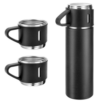 500 ml Ατμομόνωση Ατσάλι Ατμομόνωση Φιαλίδιο Δωρεάν Σετ Με 3 Κύπελλα