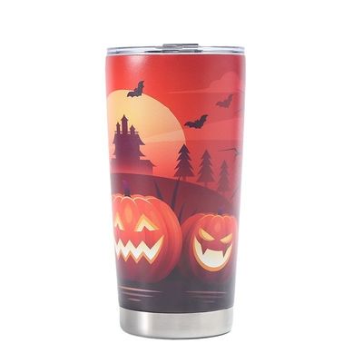 20oz τρισδιάστατο τυπωμένο ίσιο ψυγείο από ανοξείδωτο χάλυβα Ιδανικό για καφέ, τσάι μπύρα και νερό