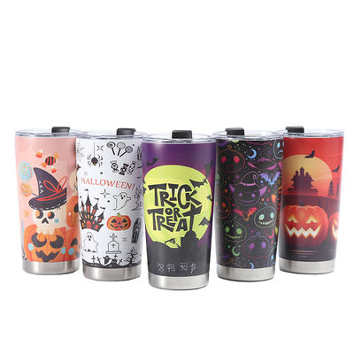 20oz τρισδιάστατο τυπωμένο ίσιο ψυγείο από ανοξείδωτο χάλυβα Ιδανικό για καφέ, τσάι μπύρα και νερό
