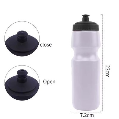 Προσαρμοσμένο λογότυπο Αποδεκτό 700ml PE πλαστικό αθλητικό μπουκάλι νερού με κάλυψη σκόνης