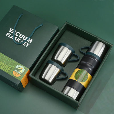Φλασκί από ανοξείδωτο χάλυβα με 3 καπάκια 680 ml Θερμός Κούπα Δωρεάν Σετ για επαγγελματία