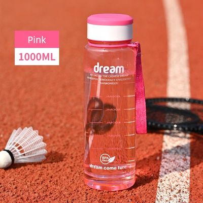1L Περιβαλλοντικά φιλικό χωρίς BPA Fitness Sport μπουκάλι με χωρητικότητα κάλυψης Σημείωση Φορητή πώληση