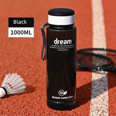 1L Περιβαλλοντικά φιλικό χωρίς BPA Fitness Sport μπουκάλι με χωρητικότητα κάλυψης Σημείωση Φορητή πώληση