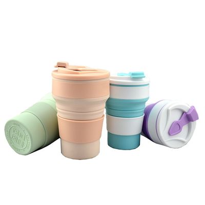 Σιλικόνιο Πλαστικό Κύπελλο 350ml 500ml Ανεξάρτητο από BPA Σύγχρονο Εξωτερικό Ταξίδι Κατασκηνώσεις Πεζοπορία Κούπα Νερού