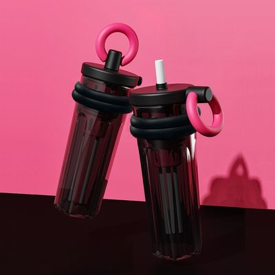 Κύπελλο ταξιδιού με άχυρο 700 ml Μεγάλη χωρητικότητα θερμική μόνωση Μεταφορτωτό διαφανές μπουκάλι