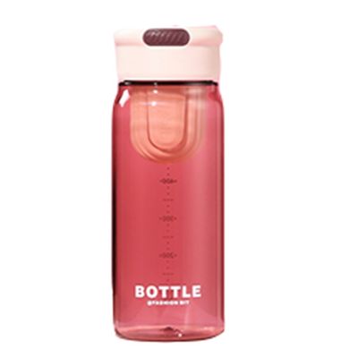 Εφοδιασμένο και OEM αποδεκτό Custom Logo 650ml PP πλαστικό μπουκάλι νερού με διαχωριστή τσαγιού