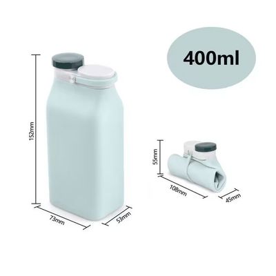 400 ml/600 ml Δυνατό να αναδιπλωθεί μπουκάλι νερού από σιλικόνη Ιδανικό για ταξίδια στο εξωτερικό και παιδιά