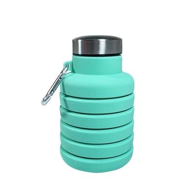 Σύγχρονο σχεδιασμό 500ml Δυνατό να αναδιπλωθεί μπουκάλι νερού σε σιλικόνη για ταξίδια Unisex γυμναστήριο Αθλητισμός