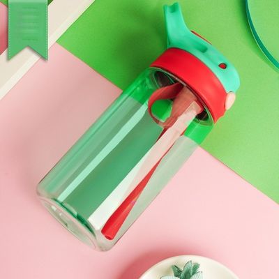 Βάλα νερού για παιδιά χωρίς BPA με καπάκι από άχυρο και λαβή για βιώσιμο και βραστό νερό