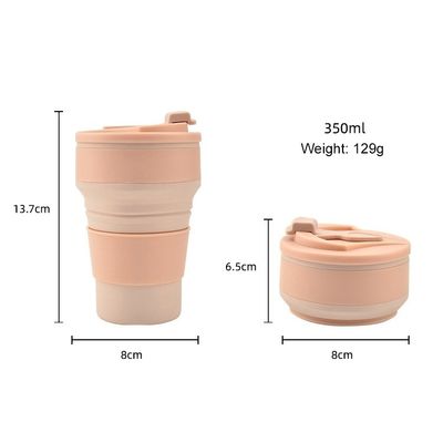 350 ml/500 ml Τυπωμένο με ειδική χρήση Σιλικόνιο Πλαστικό Κύπελλο για επαναχρησιμοποιήσιμο φορητό μπουκάλι νερού